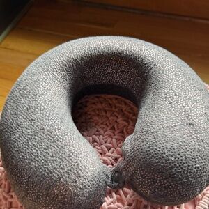 Gray Travel Neck Pillow - Soft Support